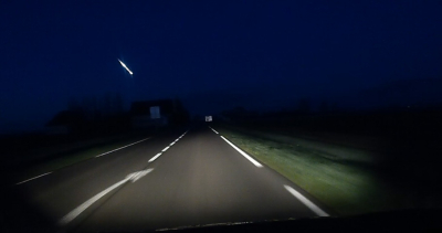 Jura : une m&eacute;t&eacute;orite dans le ciel de Tavaux (39)