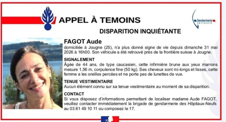 Jougne : appel &agrave; t&eacute;moins apr&egrave;s une disparition inqui&eacute;tante