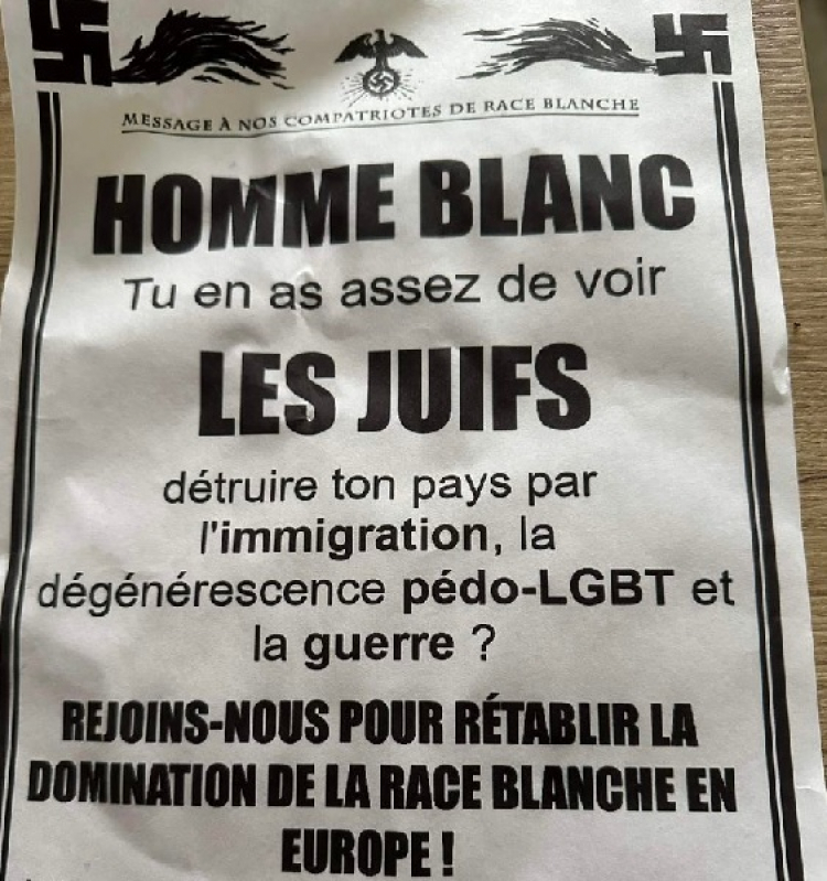 Tracts néo-nazis : Mobilisation  ce samedi matin à Clairvaux-les-Lacs