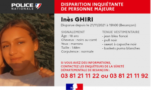 Besançon : Disparition inquiétante