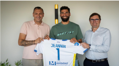 Mehdi Jeannin et les dirigeants sochaliens 