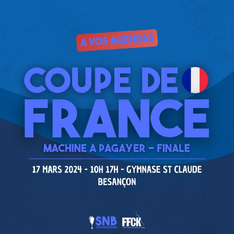 Besançon : la SNB accueillera la finale de la Coupe de France de machine à pagayer indoor