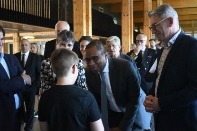 Besan&ccedil;on : Pap Ndiaye, Ministre de l&rsquo;Education nationale, en d&eacute;placement sur le th&egrave;me du handicap et de l'inclusion