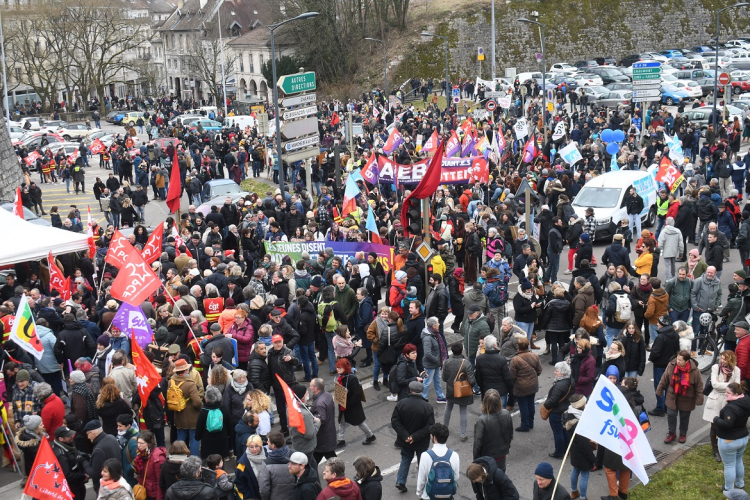 Réforme des retraites : Encore des milliers de personnes dans la rue en Franche-Comté