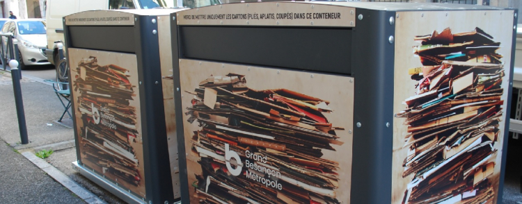 De nouveaux dispositifs pour déposer les cartons dans le centre-ville de Besançon
