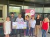 Remise d'un ch&egrave;que de 24.000 euros au Professeur Bosset de la Ligue contre le cancer du Doubs 