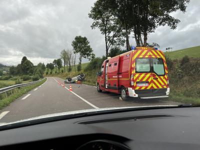 Faits divers : accident &agrave; la sortie de Montbeno&icirc;t