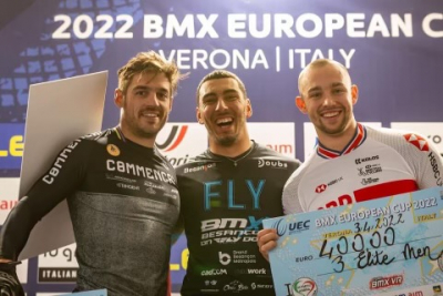 BMX : Le Bisontin L&eacute;o Garoyan d&eacute;croche son 1er titre europ&eacute;en en &eacute;lite