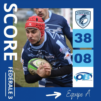 Rugby / F&eacute;d&eacute;rale 3 : l'OB battu &agrave; Strasbourg