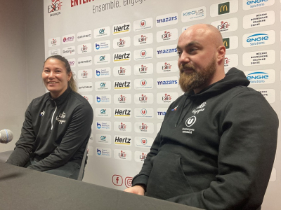 Tom Garnier et la gardienne Sakura Hauge 