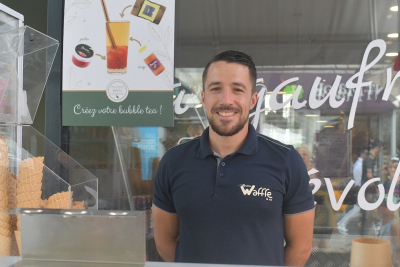 Le responsable de l'enseigne "Bubble Waffe" au centre-ville de Besan&ccedil;on