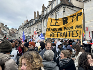 Réforme des retraites à Besançon, jour 1 : forte mobilisation dans la rue