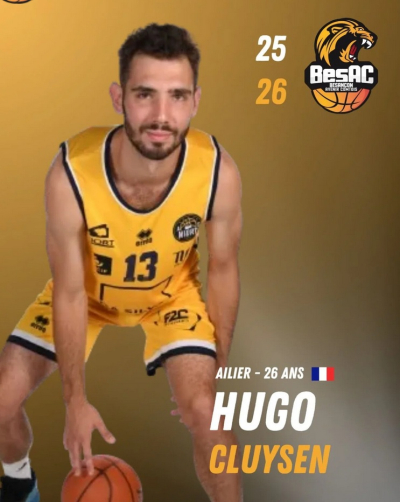 BesAC :  Hugo Cluysen vient renforcer la raquette