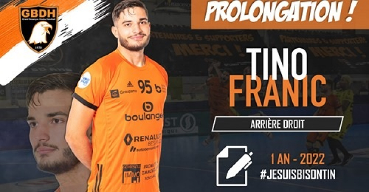 Handball / Proligue : Tino Franic prolonge au GBDH