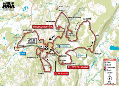 Tour du Jura 2021 : Le parcours d&eacute;voil&eacute;