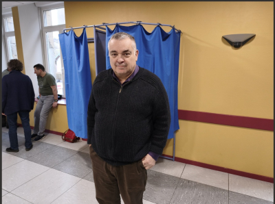 Christophe Garnier, maire sortant de la commune nouvelle d'Eternoz