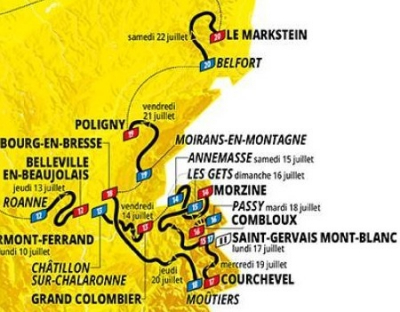 Tour de France : la Franche-Comt&eacute; f&ecirc;tera les 120 ans de la Grande Boucle