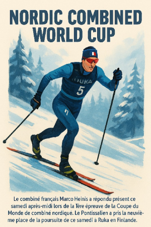 Combiné Nordique : le Pontissalien Marco Heinis dans le Top 10 à Ruka