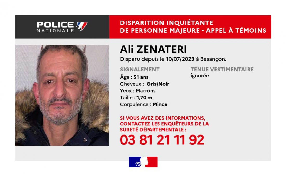 Besançon Disparition inquiétante