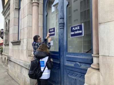 Reforme des retraites : mobilisation devant la permanence du d&eacute;put&eacute; Eric Alauzet