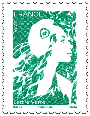Une nouvelle Marianne « écolo » sur les timbres postaux à partir du 13 novembre