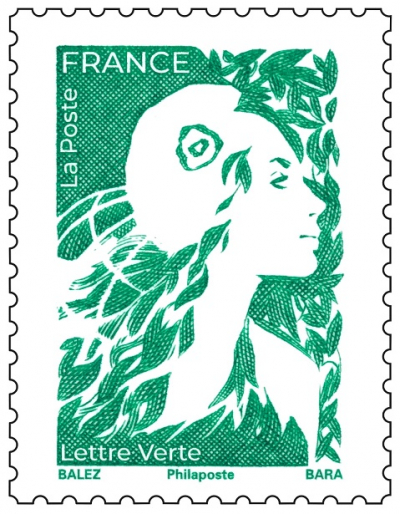 Une nouvelle Marianne &laquo; &eacute;colo &raquo; sur les timbres postaux &agrave; partir du 13 novembre