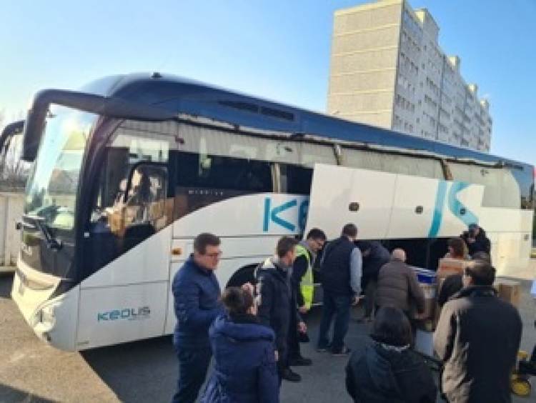 Besançon : Deux cars et quatre conducteurs partis en Ukraine