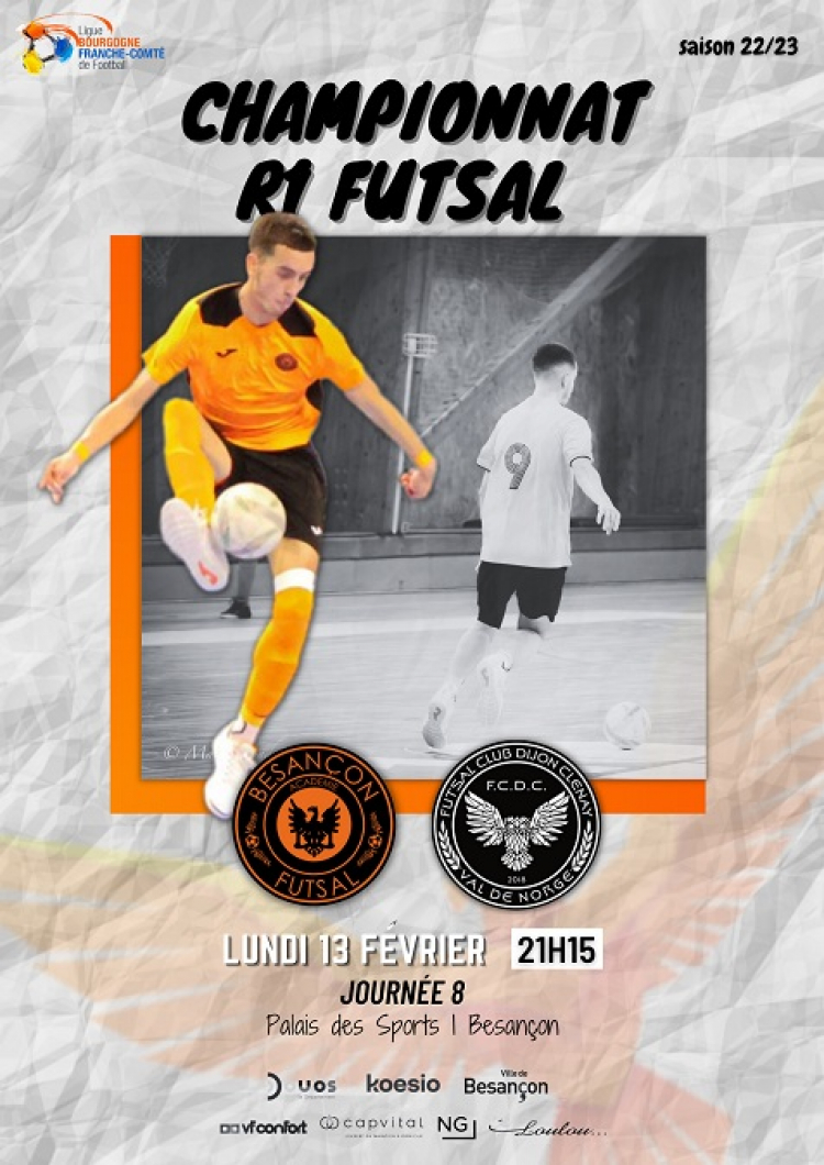 Futsal / R1 : Le Besançon Académie Futsal veut conserver sa place de leader