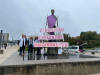 CHRU Minjoz de Besan&ccedil;on : Une action symbolique pour alerter sur la situation de l'h&ocirc;pital
