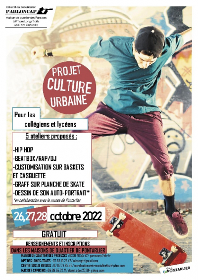Pontarlier : trois jours consacr&eacute;s aux cultures urbaines