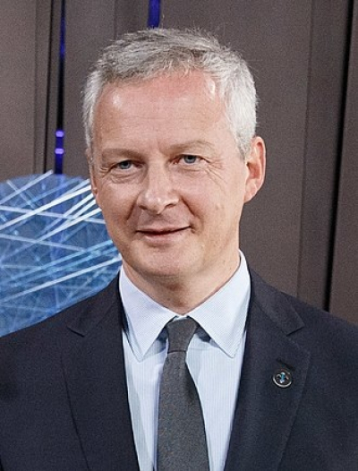 Bruno Le Maire, ministre de l'&eacute;conomie et des finances