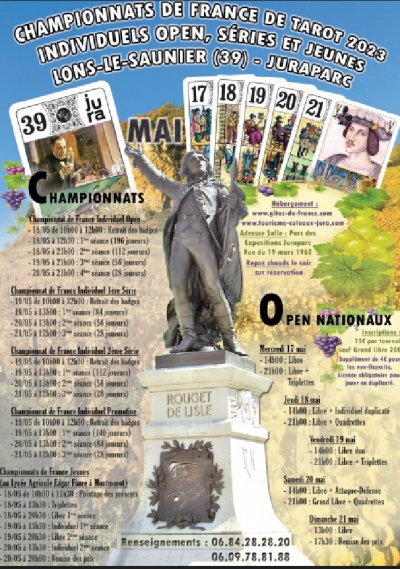 Lons le Saunier, terre de tarot ce week-end