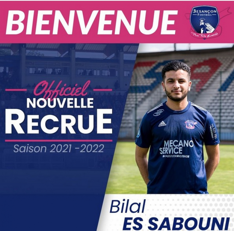 Foot / N3 : Bilal Es Sabouni (21 ans) signe au Besançon Foot