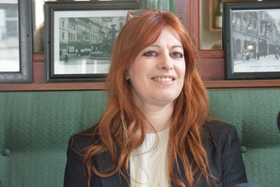 S&eacute;verine V&eacute;zi&egrave;s, responsable de la France Insoumise &agrave; Besan&ccedil;on
