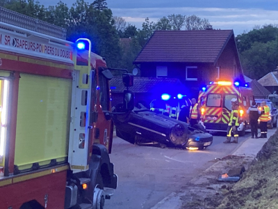 Retour en images sur le grave accident de la route &agrave; Fertans