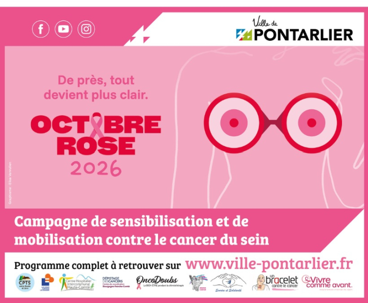 Mobilisation g&eacute;n&eacute;rale &agrave; Pontarlier : un mois d'octobre sous le signe de la pr&eacute;vention et de la solidarit&eacute;