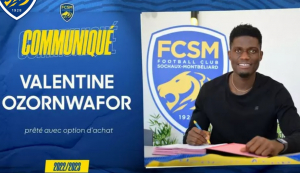 Valentine Ozornwafor prêté au FC Sochaux Montbeliard