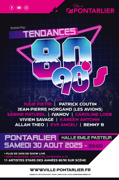 Pontarlier / G&eacute;n&eacute;ration 80/90 : Le concert qui rallume les &eacute;toiles !